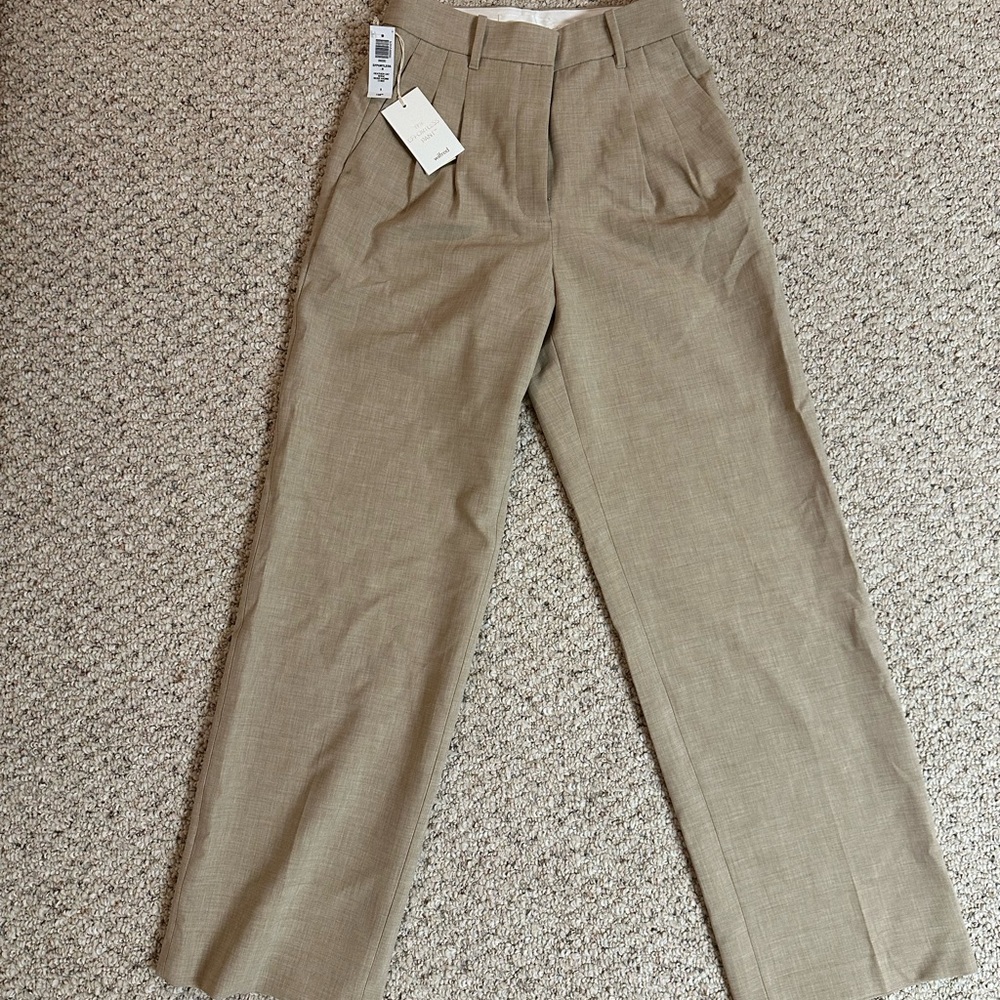 NWT Aritiza Wilfred The Effortless Pant - Heather Oat - Size 6